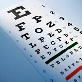 the ABC in various sizes for eye check